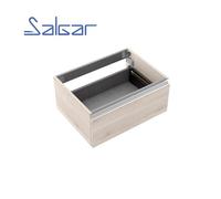 Module métallique salle de bain chêne naturel SPIRIT 600 - SALGAR 22786