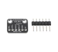 Module Microphone Ics43434 I2s Compact à Faible Bruit pour Projets | Carte D'extension Omnidirectionnelle, Filtre Passe- Intégré, Métal et Plastique, Noir, Kit de Développement