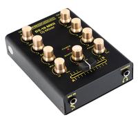 Module Mixage DJ PA Effet 2 Canaux 6,3mm Jack Reglage Volume EQ 2 Bandes Noir