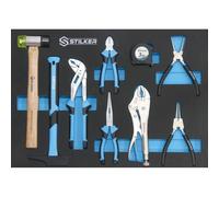 Module mousse 527x387mm pinces marteaux mesure - 9 pièces - STILKER - 09637