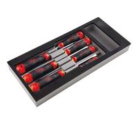 Module mousse 7 tournevis bi-matière Fente et Pozidriv SAM OUTILLAGE