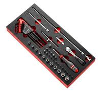 Module mousse cliquet à verrrouillage 1/4"" et douilles en pouces Facom MODM.RL2U