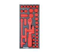 Module mousse DRAKKAR vide - finition métal pour douilles 1/2' - 84204