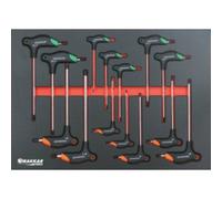 MODULE MOUSSE FINITION CARBONE PLEIN TOURNEVIS AVEC POIGNEE EN T HEX/TORX - DRAKKAR TOOLS - 84265