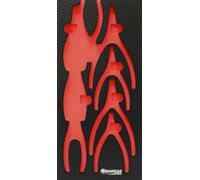 Module mousse finition carbone vide 4 pinces circlips KNIPEX - 09829
