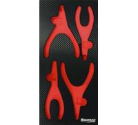 Module mousse finition carbone vide pinces circlips DRAKKAR TOOLS - 09811