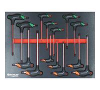 MODULE MOUSSE FINITION METAL PLEIN TOURNEVIS AVEC POIGNEE EN T HEX/TORX - DRAKKAR TOOLS - 84266