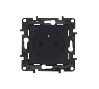 MODULE NOIR PRISE 1X Z/U AVEC COUVERCLES NILOE STEP 863538