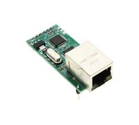 Module PCB de transmission transparent, liaison Ethernet d ' équipement série avec broches TTL 3, 3 V, connexion RJ45 10 / 100 M pour les tâches d ' enregistrement de données, carte Ethernet intégrée