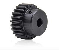Module Pignon, Pignon Moteur, 1Pcs Pignon Engrenage Droit 1 Module 20T 23T 25T 29 Dents Engrenage Droit 1M 27 Dents 45 Acier Noircissement Engrenage de Transmission Mécanique Éperon Conique