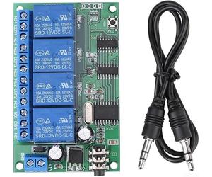 Module Pour Relais Décodeur De Pour Signal AD22B04 12V 4 Canaux | Déclenchement Par Pour Téléphone, Besoin De Réseau, 4 Pour Relais Indépendants, Charge 10 A, Protection Antistatique