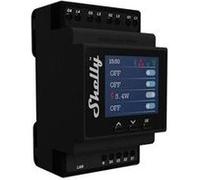 Module rail din 4 canaux wifi avec mesure de consommation et écran - shelly G