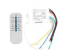 Module Récepteur 4 Voies 220V 240V ON OFF Télécommande sans Fil Interrupteur Mural pour Contrôle Lumières Appareils