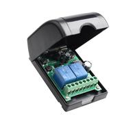 Module récepteur multifonction universel DC12V-48V 433Mhz 2CH, commutateur de télécommande sans fil RF, relais de lumière de moteur de Garage, bricolage RK02E Black