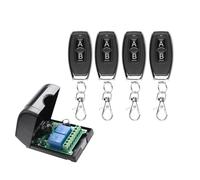 Module récepteur multifonction universel DC12V-48V 433Mhz 2CH, commutateur de télécommande sans fil RF, relais de lumière de moteur de Garage, bricolage RK02E J027AB-4 Black