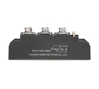 Module redresseur à thyristors 110A 1600V, Pont de Rectification à 3 bornes pour des Performances de contrôle de Circuit Stables, Entretien Facile, Conception échangeable à Chaud