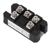 Module redresseur de pont MDS100A, diode silicium à onde complète triphasée, courant direct moyen de 100 A, tension répétitive inverse de 1600 V, boîtier en aluminium à 5 bornes