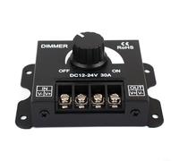 Module régulateur de tension CC 12-24 V LED Variateur d'intensité avec fonction mémoire Alimentation 30 A pour bande lumineuse LED monochrome