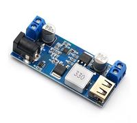 Module régulateur de tension StepDown 24 V/12 V à 5 V 5 A avec protections thermiques pour appareil portable, module de convertisseurs DcDC étanche avec port USB