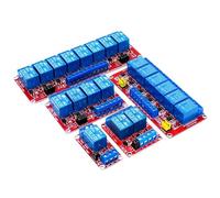Module relais 1 2 4 6 8 canaux 5 V 12 V 24 V avec optocoupleur, prise en charge de déclenchement de niveau haut et bas for(5V 4 channel relay)