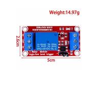 Module relais 12 V 5 V 1 2 4 8 canaux avec optocoupleur, prise en charge de déclenchement de niveau haut et bas for rouge(1 channel red 12V)
