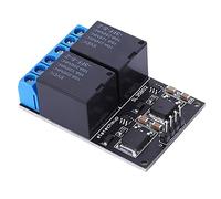 Module relais 2 canaux 12 V CC avec interrupteur bistable autobloquant, déclenchement par impulsions basse consommation pour la commande par microcontrôleur, compatible avec Arduino et Raspberry Pi