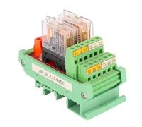 Module relais 2 canaux 24 V CC NPN/PNP entrée 5 A 2NO2NC G2R-2 enfichable avec indicateur LED pour montage sur rail DIN