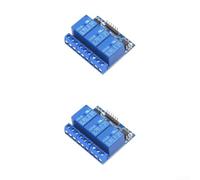 Module relais 3 canaux 5 V CC avec optocoupleur pour projets Arduino, carte de commutation à courant élevé pour domotique 63 x 42 mm (12 V)