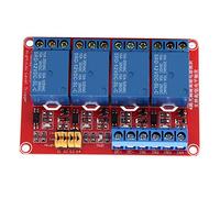 Module Relais 4 Canaux 12V avec Optocoupleur pour Automatisation et Robotique, Isolation par Optocoupleur, Courant de Déclenchement 5mA