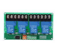 Module Relais 4 Canaux Contrôle Automatique, Déclencheur Haut Bas Niveau, Composant Électronique 5V - Isolation Optocoupleur, Haute Puissance 30A, Idéal pour Circuits Automatisés (5V)