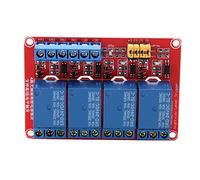 Module relais 4 canaux, Contrôle polyvalent haute et basse tension 5V 12V 24V avec isolation optocoupleur pour Automatisation industrielle Maison intelligente Bricolage automobile
