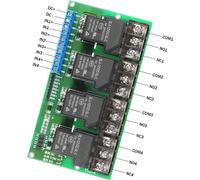 module relais 4 canaux DC 12V 30A Carte de contrôle Optocoupleur Isolation Déclenchement haut/bas
