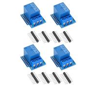 Module Relais 5V Haute Sensibilité, 4 Pièces, 1 Canal - Performance Stable, Longue Durée de Vie, Compatible Trigger Niveau Haut 5V