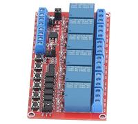Module relais à 6 voies, performance stable, platine de relais autonome, commande indépendante, 5 V, 12 V, 24 V, câblage facile, moins de foulées d'appareils électriques