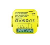 Module relais à contact sec Tuya Smart Life avec WiFi, minuterie et télécommande via application, 5 A, 12 V CC / 24 V CA, 100-240 V CA.