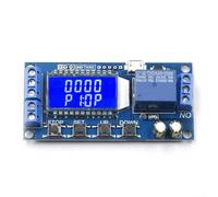 Module relais de minuterie LCD compatible avec 5 V 12 V 24 V DC, synchronisation de précision de 0 01 secondes à 9999 minutes, mode flip flop avec optocoupleur, pour automatisation et utilisation en