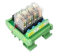 Module relais d'interface 4 canaux 1NO + 1NF montage sur rail DIN G2R-1-E 16A 12V 24V DC(12vdc)