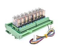 Module relais d'interface 8 canaux 1 SPDT montage sur rail DIN G2R-1-E 16 A 12 V 24 V CC PNP NPN(DC 24V)