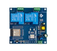 Module relais ESP32 à double alimentation CA 30 A prenant en charge la commande à distance Bluetooth WiFi Carte de développement alimentée en CA 220 V Broche UART réservée (Seulement le plateau)