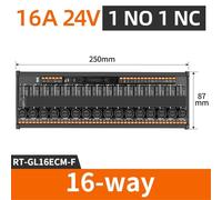 Module relais intermédiaire RT-GL, carte d'amplificateur de sortie avec isolation, remplacement enfichable, polarité de courant continu(RT-GL16ECM-F 16A)