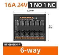 Module relais intermédiaire RT-GL, carte d'amplificateur de sortie avec isolation, remplacement enfichable, polarité de courant continu(RT-GL06EM-F 16A)