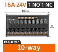 Module relais intermédiaire RT-GL, carte d'amplificateur de sortie avec isolation, remplacement enfichable, polarité de courant continu(RT-GL10EM-F 16A)