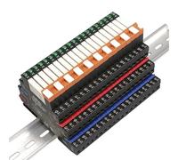 Module relais mince 41F, 1 pièce/5 pièces/10 pièces, barre de court-circuit, cavalier de barre omnibus, plaque de câblage rapide, noir, rouge, bleu(5PCS,Black)