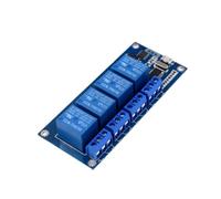 Module relais pour automate programmable Carte de commande de module de relais à 4 canaux 5 V avec indicateur LED, entrée USB
