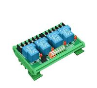 Module relais pour automate programmable Module de relais à courant élevé 30A avec optocoupleur, entrée 5V 12V 24V, Module de contrôle industriel PLC(Input 24VDC,HL-OR1-4-HC)