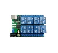 Module relais pour automate programmable Module de relais de Port série USB 2 en 1, DC 5V 12V 24V 8CH, UART RS232 TTL, carte de commutation multifonction CH340(12V)