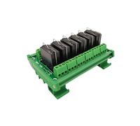 Module relais pour automate programmable Module d'interface de relais de puissance 6 DPDT 5A à montage sur rail DIN, JW2SN-DC12V