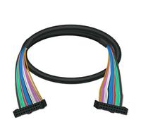 Module relais pour automate programmable Panneau de bornier d'interface IDC20 sur Rail DIN et vis, avec couvercle anti-poussière, pas de vis de 6.35mm, câble d'extension PLC20(HL-IDC20-FF-1M)