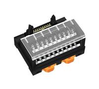 Module relais pour automate programmable Panneau de bornier d'interface IDC20 sur Rail DIN et vis, avec couvercle anti-poussière, pas de vis de 6.35mm, câble d'extension PLC20(Vertical Type)