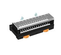 Module relais pour automate programmable Rail DIN et montage à vis, bornier d'interface IDC30, pas de vis de 6.35mm, câble d'extension PLC30(Horizontal Type)
